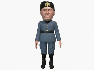 mussolini caricature 3D Model