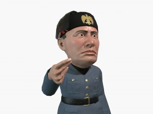 mussolini caricature 3D Model