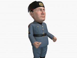 mussolini caricature 3D Модель