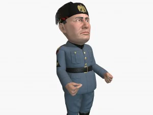 mussolini caricature 3D Model