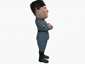 mussolini caricature 3D Модель