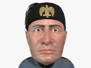mussolini caricature 3D Модель