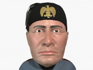 mussolini caricature 3D Model