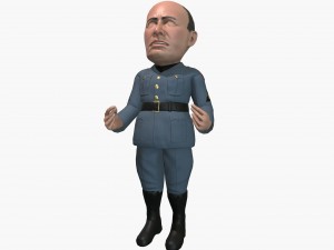 mussolini caricature 3D Модель