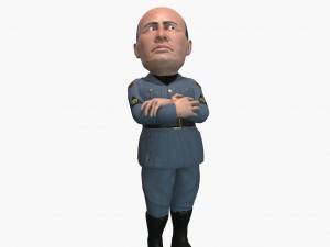 mussolini caricature 3D Модель