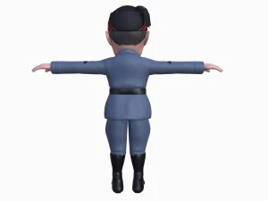 mussolini caricature 3D Model