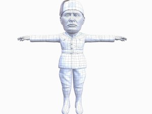 mussolini caricature 3D Модель