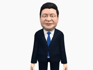 Caricatura di Xi Jinping Modello 3D