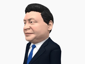 xi jinping caricature Modelo 3D