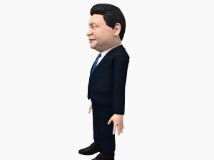 xi jinping caricature Modelo 3D