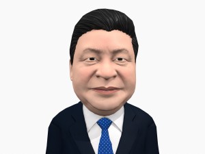 xi jinping caricature Modelo 3D