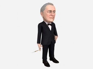 franklin delano roosevelt caricature 3D Модель