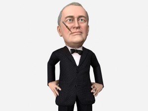 franklin delano roosevelt caricature 3D Модель