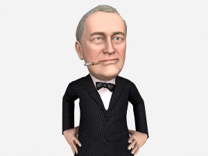 franklin delano roosevelt caricature 3D Модель