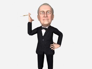 franklin delano roosevelt caricature 3D Модель