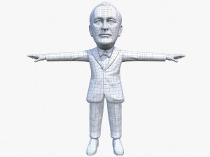 franklin delano roosevelt caricature 3D Модель