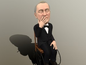 franklin delano roosevelt caricature 3D Модель