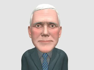 mike pence caricature 3D Model