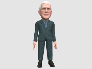 mike pence caricature 3D-Modell