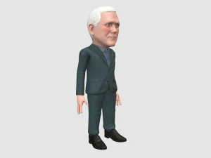 mike pence caricature 3D Model