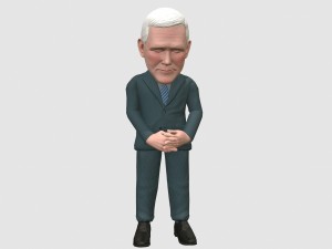 mike pence caricature 3D-Modell