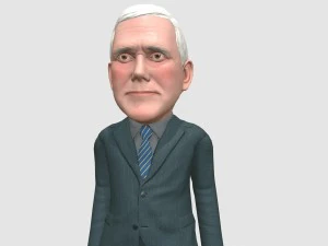 mike pence caricature 3D Model