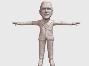 mike pence caricature 3D Model