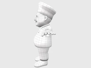 caricature de chef Modèle 3D
