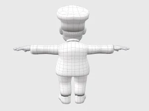 caricature de chef Modèle 3D