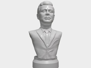 jfk 3d printable portrait bust 3D Print Model