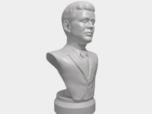 jfk 3d printable portrait bust 3D Print Model
