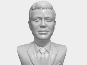 jfk 3d printable portrait bust 3D Print Model