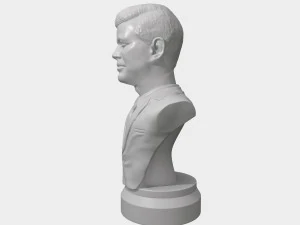 jfk 3d printable portrait bust 3D Print Model