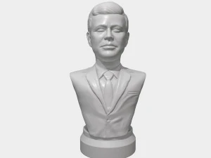 jfk 3d printable portrait bust 3D Print Model