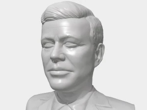 jfk 3d printable portrait bust 3D Print Model