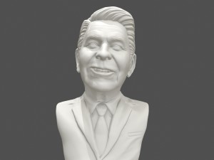 ronald reagan 3d printable portrait 3D Print Model