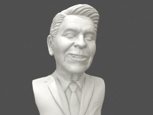 ronald reagan 3d printable portrait 3D Print Model