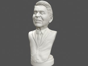 ronald reagan 3d printable portrait 3D Print Model
