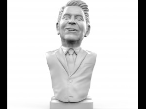 ronald reagan 3d printable portrait 3D Print Model