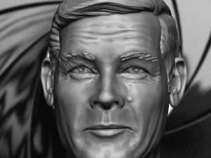 roger moore 3d printable portrait 3D Print Model