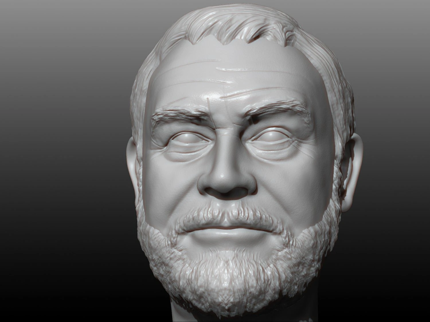 sean connery 3d printable portrait 3D Print Model .c4d .max .obj .3ds .fbx .stl .blend
