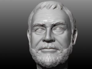 sean connery 3d printable portrait 3D Print Model