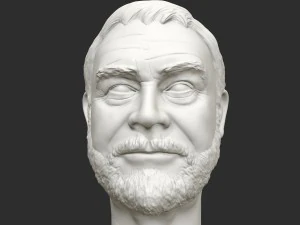 sean connery 3d printable portrait 3D Print Model