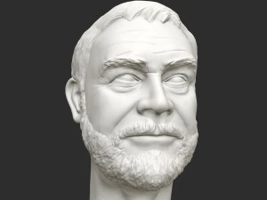 sean connery 3d printable portrait 3D Print Model