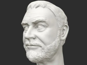 sean connery 3d printable portrait 3D Print Model