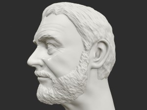 sean connery 3d printable portrait 3D 打印模型
