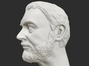 sean connery 3d printable portrait 3D Print Model