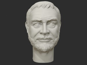 sean connery 3d printable portrait 3D 打印模型