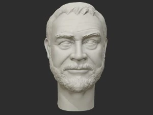 sean connery 3d printable portrait 3D Print Model