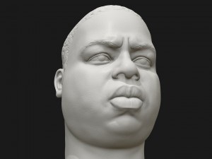 biggie 3d printable portrait Model Cetak 3D